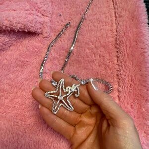 Elegant Silver Starfish Belly Chain